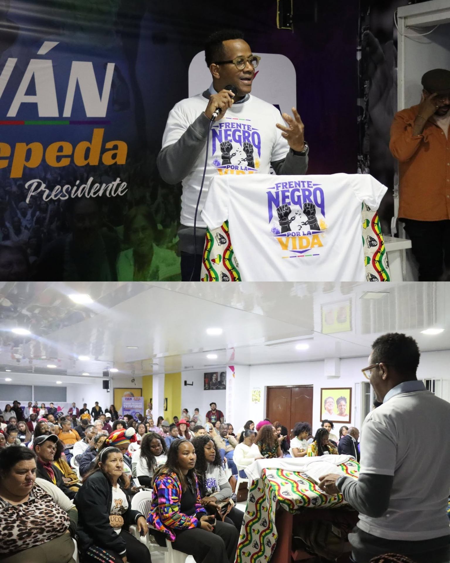 Presentación del Frente Negro Por La Vida ante la comunidad